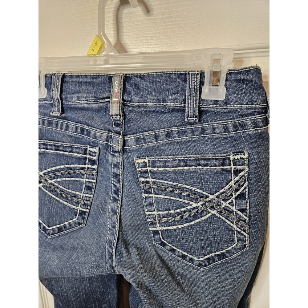ARIAT Womens FR Mid Rise Boot Leg Jeans Size 25x30 Blue Cowgirl Workwear 25s - Picture 10 of 11
